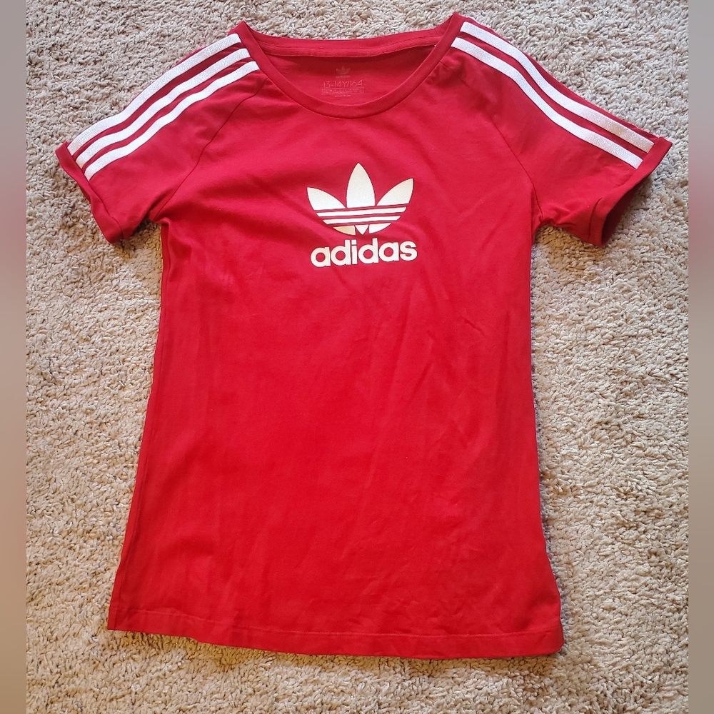 Adidas 3 stripe shirt